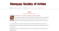 Desktop Screenshot of newquaysocietyofartists.com